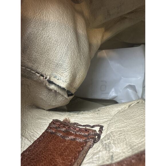 Frye Anna Shortie Leather Pull On Ankle Boots Camel Brown Size 6.5 M 3471055 - Picture 14 of 16